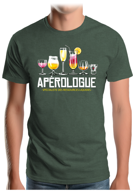 T-Shirt Homme Alcool, le spécialiste de l'apéro