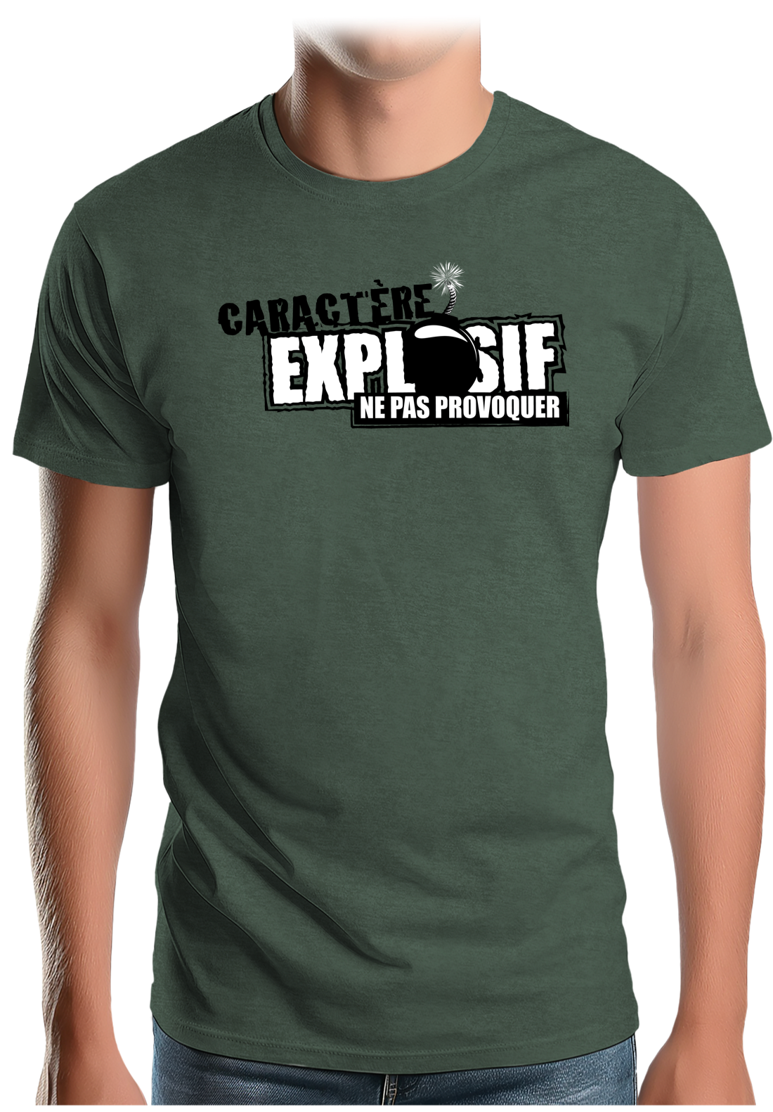 T-Shirt Homme Caractère explosif