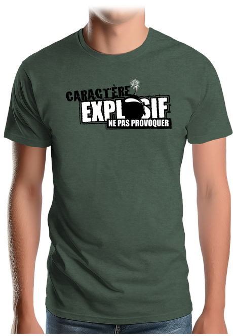 T-Shirt Homme Caractère explosif