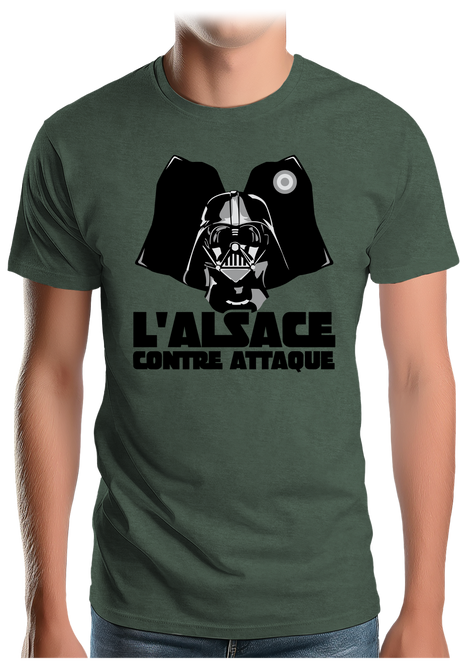 T-Shirt Homme L'Alsace contre attaque