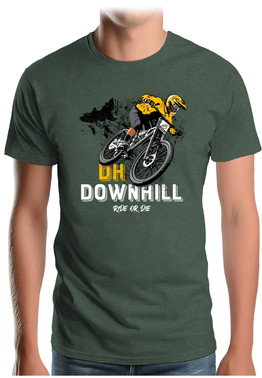 T-Shirt Homme Vélo DH Downhill, Ride or die