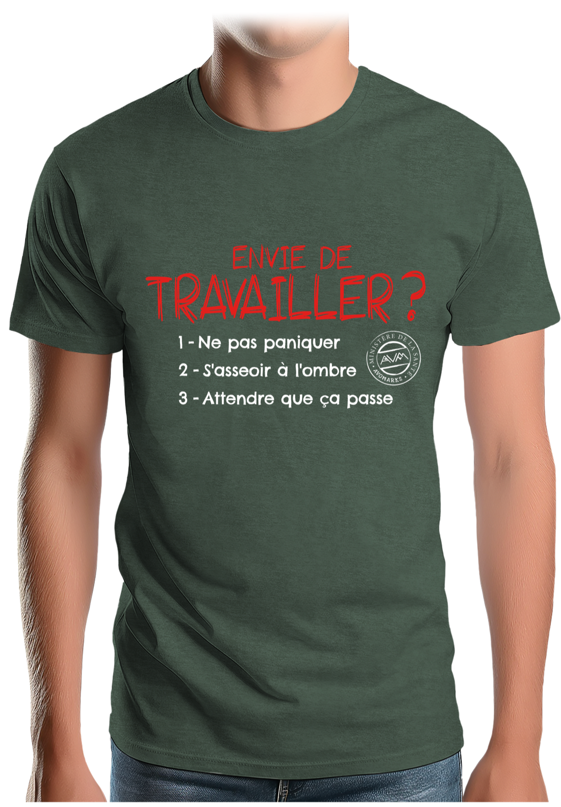 T-Shirt Homme Pas envie de travailler