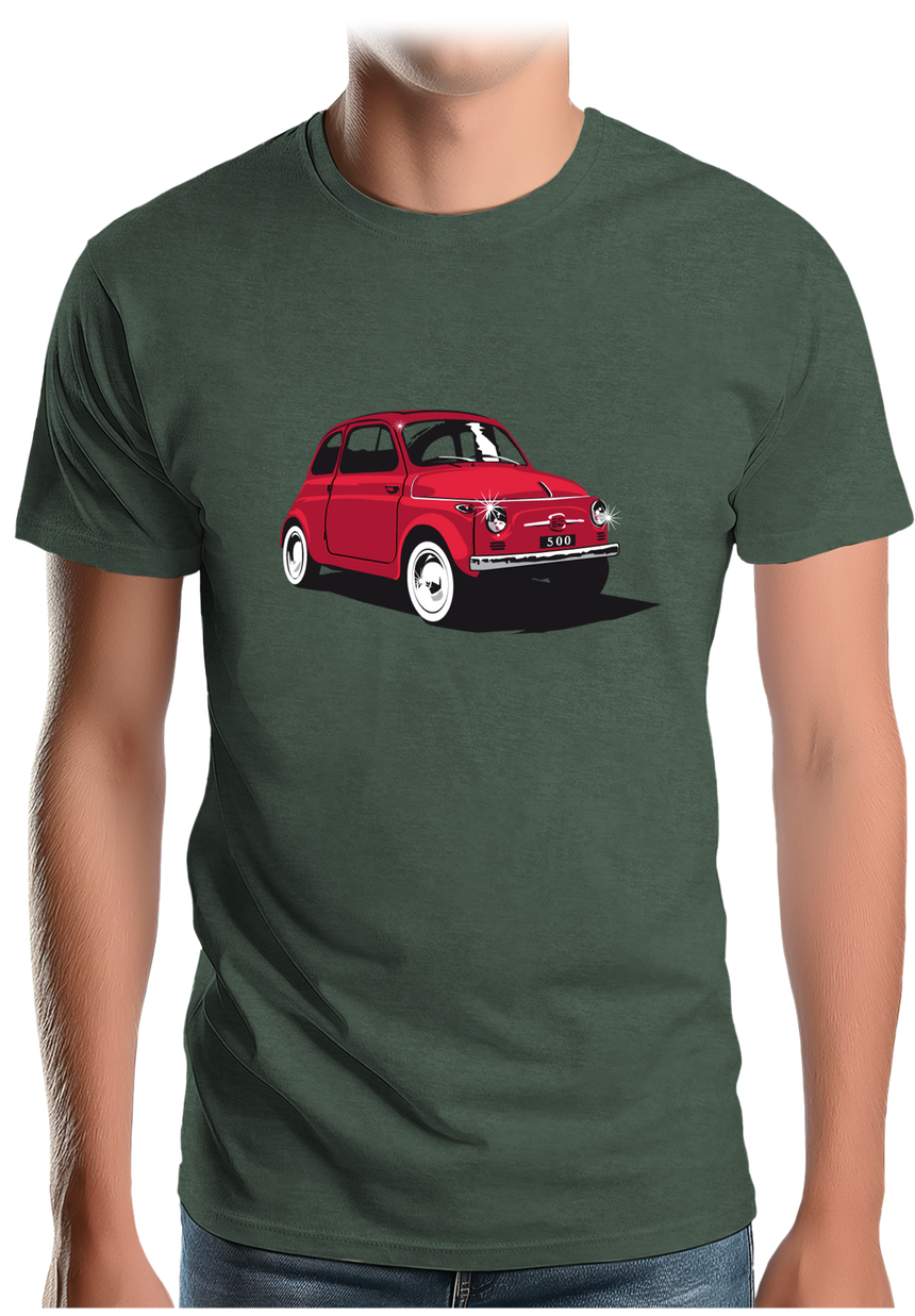 T-Shirt Homme Voiture Italienne 500 Luxe