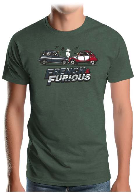 T-Shirt Homme French & Furious 4L contre deuch