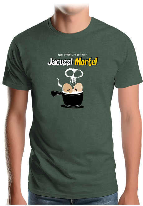 T-Shirt Homme Des Oeufs dans un jacuzzi