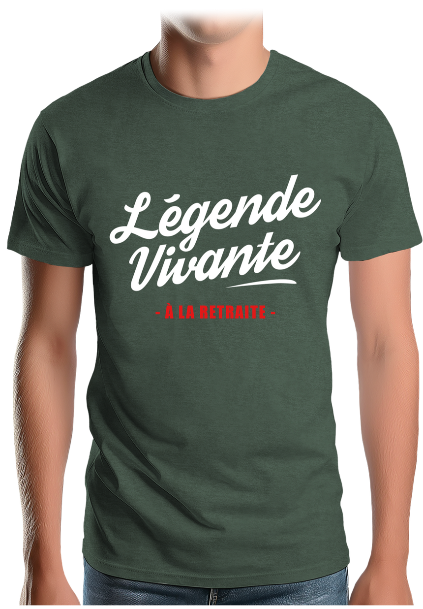 T-Shirt Homme Légende vivante à la retraite