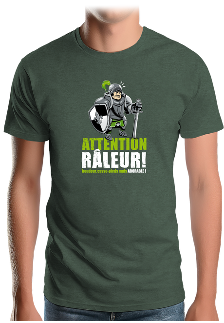 T-Shirt Homme Râleur Chevalier gentil château