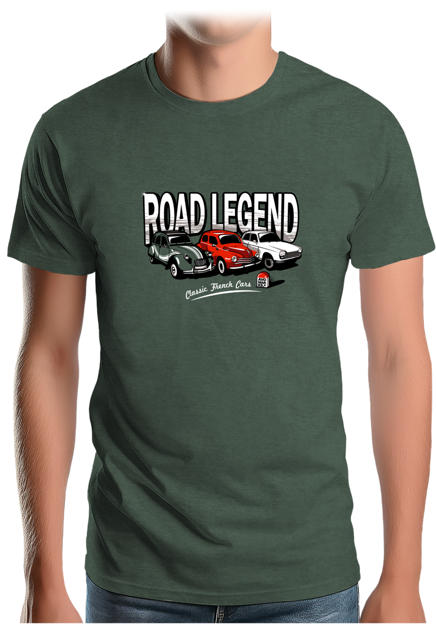 T-Shirt Homme Voiture Road Legend