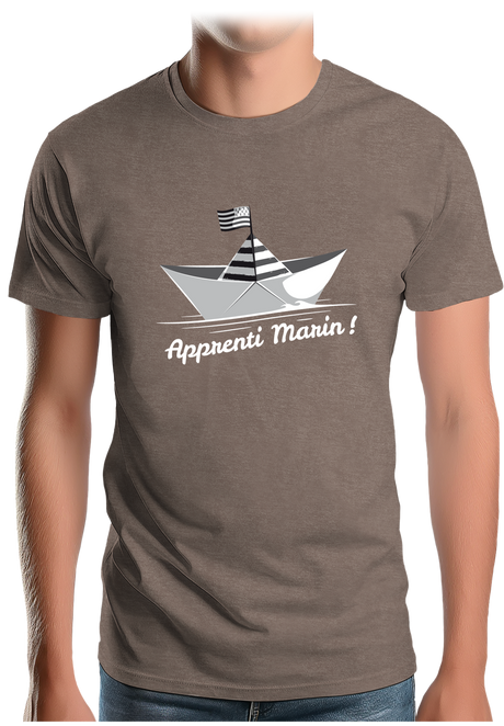 T-Shirt Homme Petit bateau bzh apprenti marin