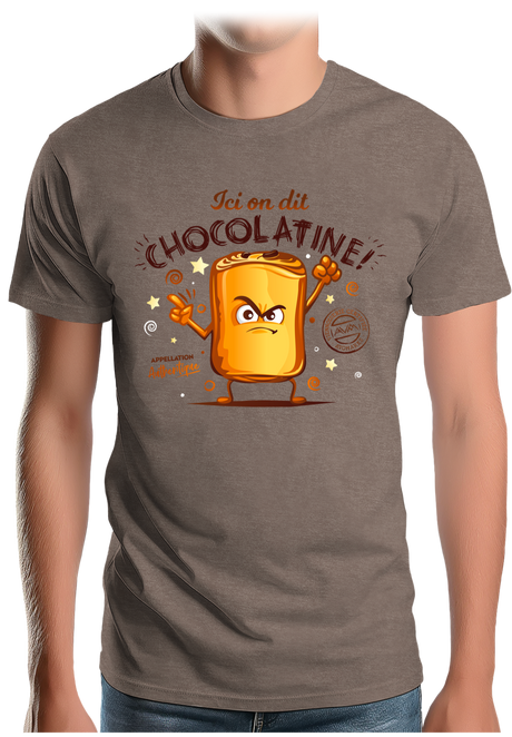 T-Shirt Homme Ici on dit chocolatine !