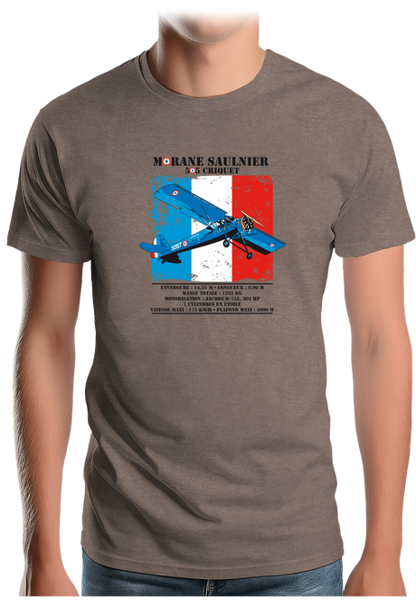 T-Shirt Homme Avion Morane Saulnier