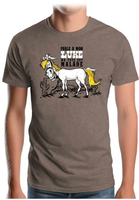 T-Shirt Homme Chaval parle à mon Luke
