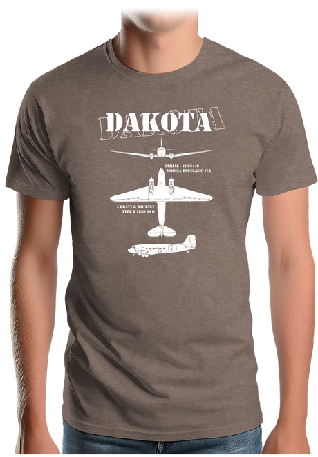 T-Shirt Homme Avion militaire modèle Dakota