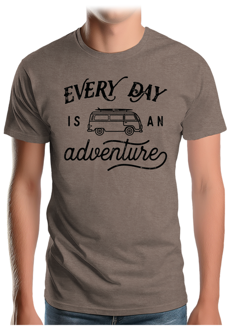 T-Shirt Homme Every day in a van is an adventure