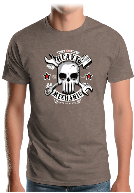 T-Shirt Homme Heavy Mechanic Moto