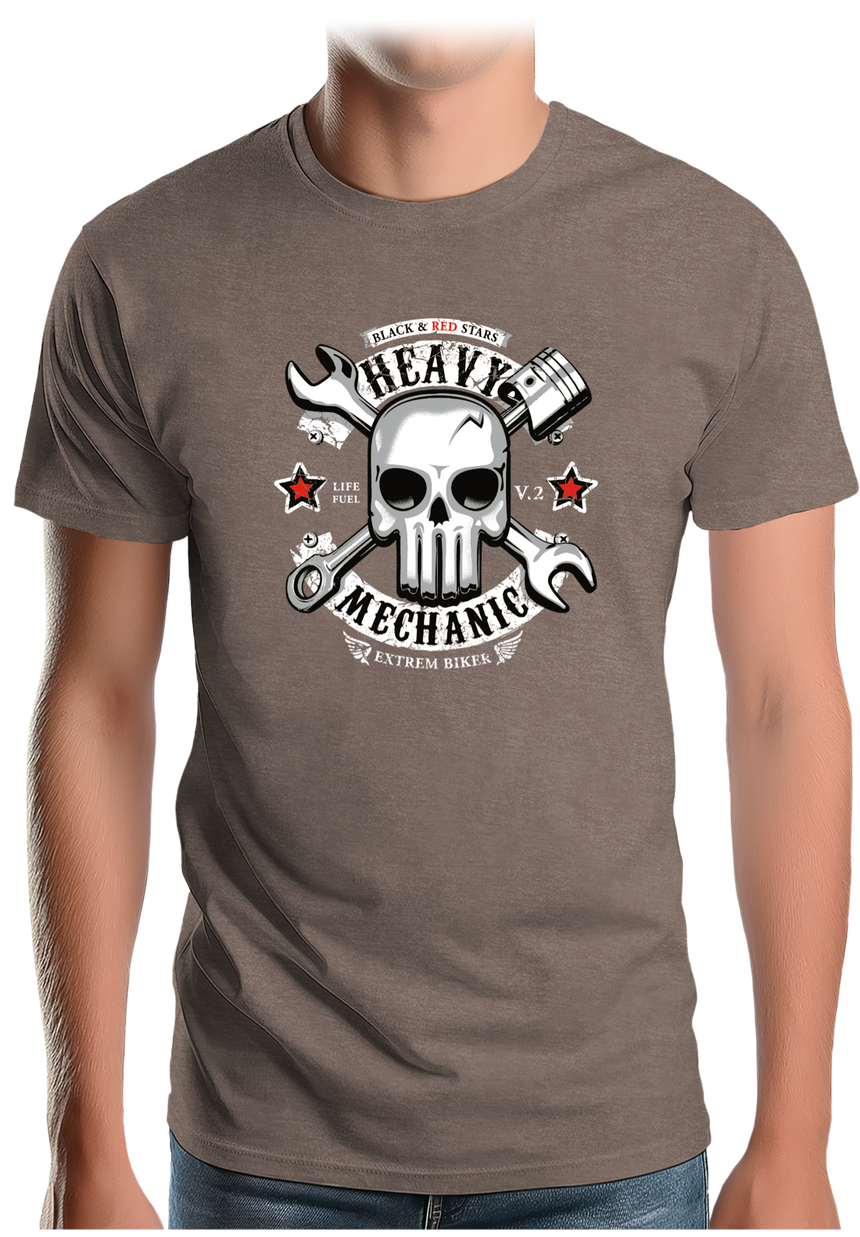 T-Shirt Homme Heavy Mechanic Moto