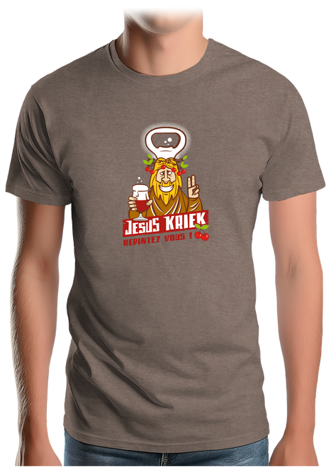 T-Shirt Homme La bière Jesus Kriek