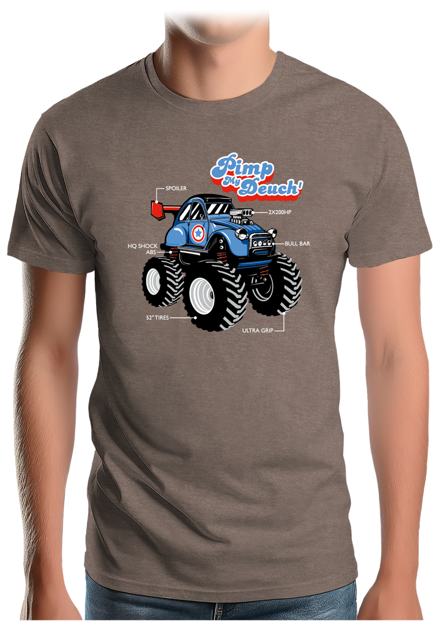 T-Shirt Homme Voiture Monster 2CV