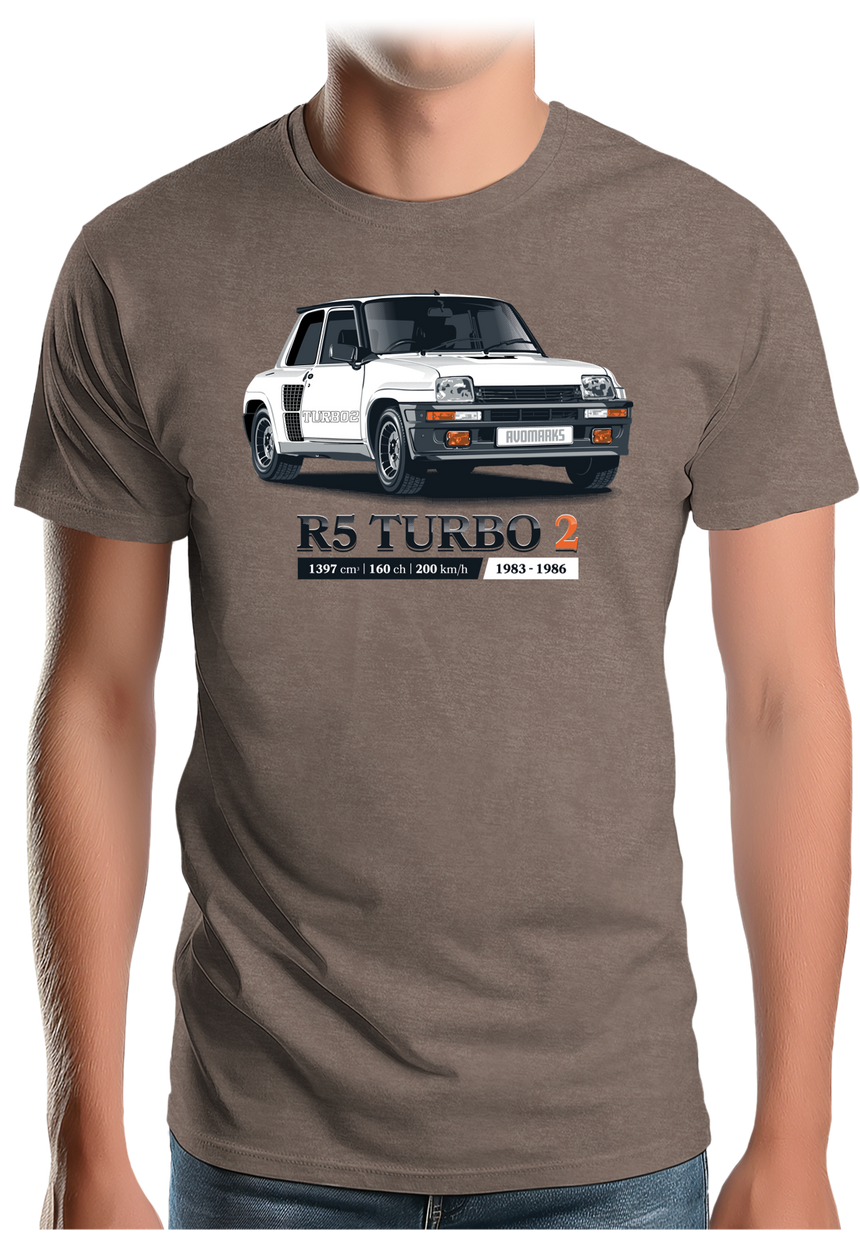 T-Shirt Homme Voiture R5 Turbo 2