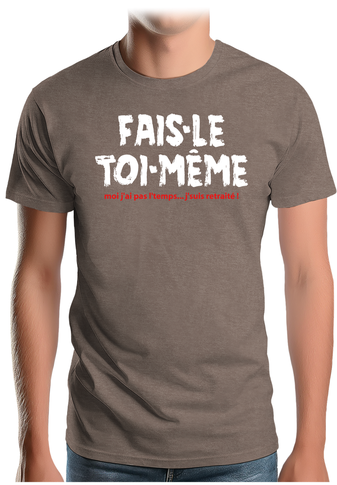 T-Shirt Homme Fais le toi même moi je suis à la retraite