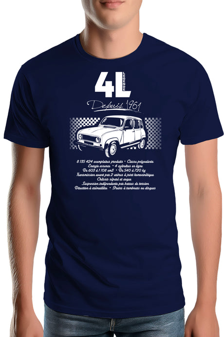 Tee-Shirt Homme Voiture 4l Pour Les Fans