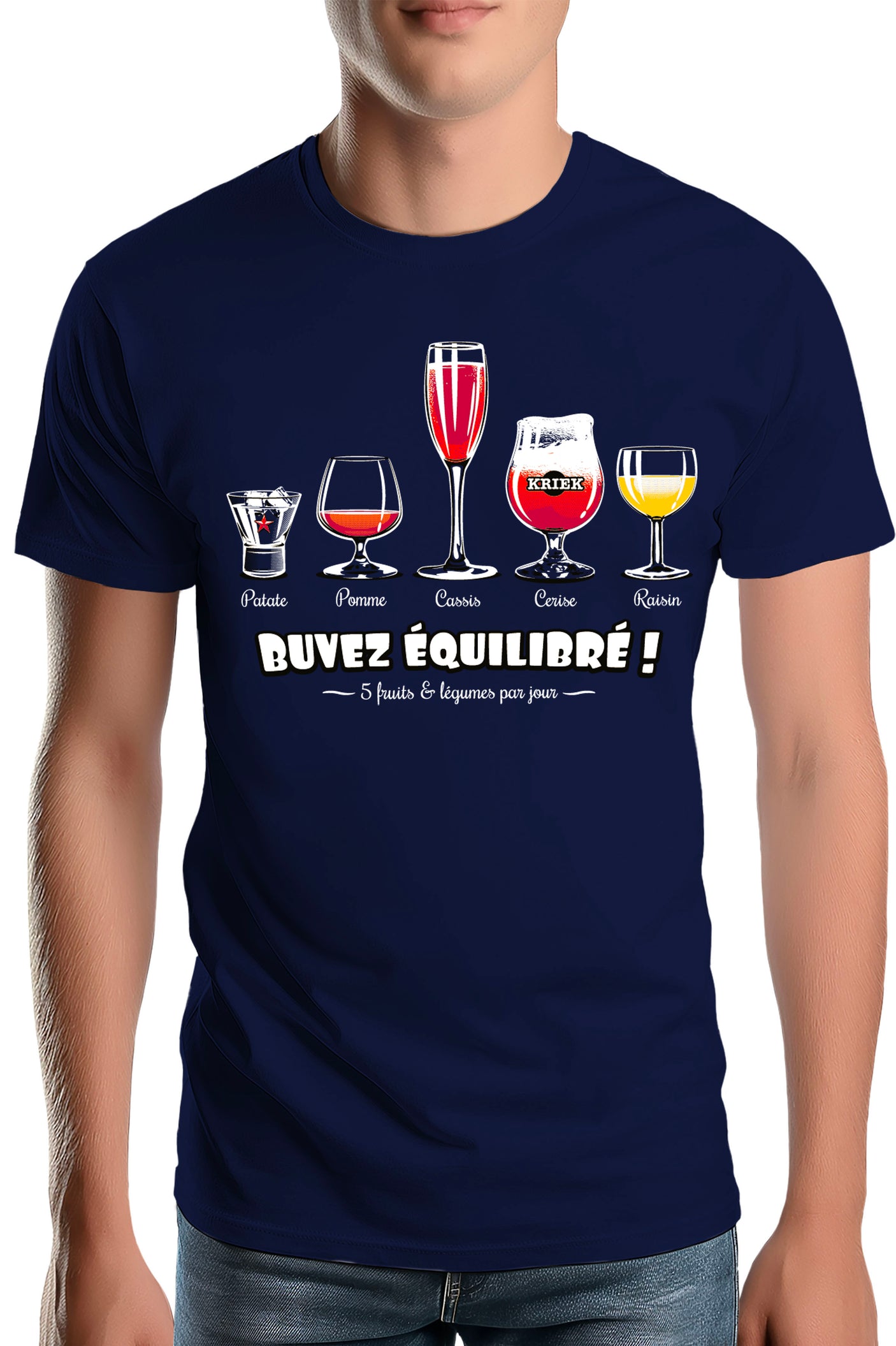 T-Shirt Homme Buvez équilibré
