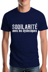 T-Shirt Homme Sodilarite avec les dyslexiques