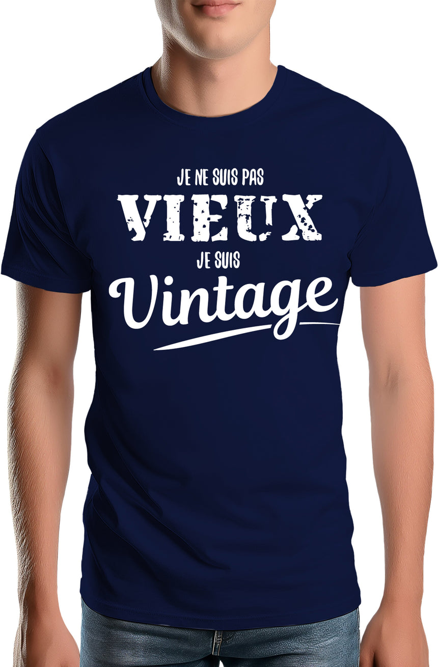 T-Shirt Homme Je ne suis pas vieux, je suis vintage