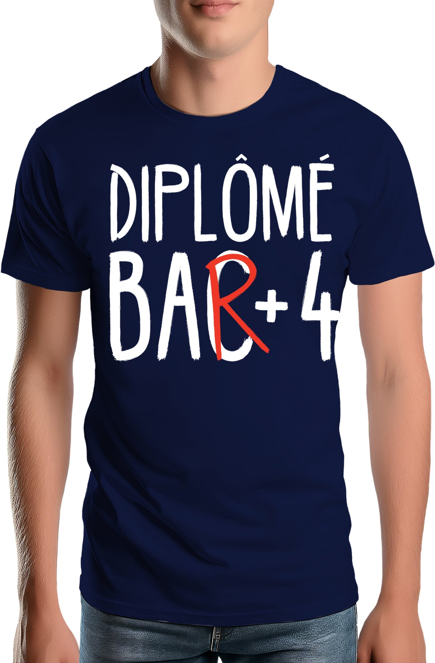 Tee-Shirt Homme Diplomé bar +4