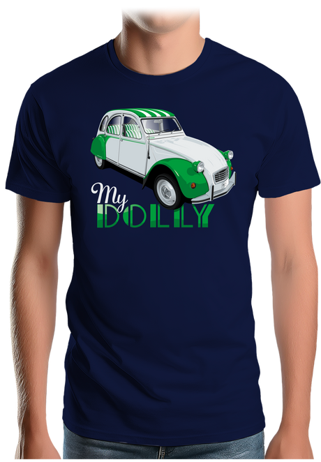 T-Shirt Homme Voiture 2CV série spéciale bicolore