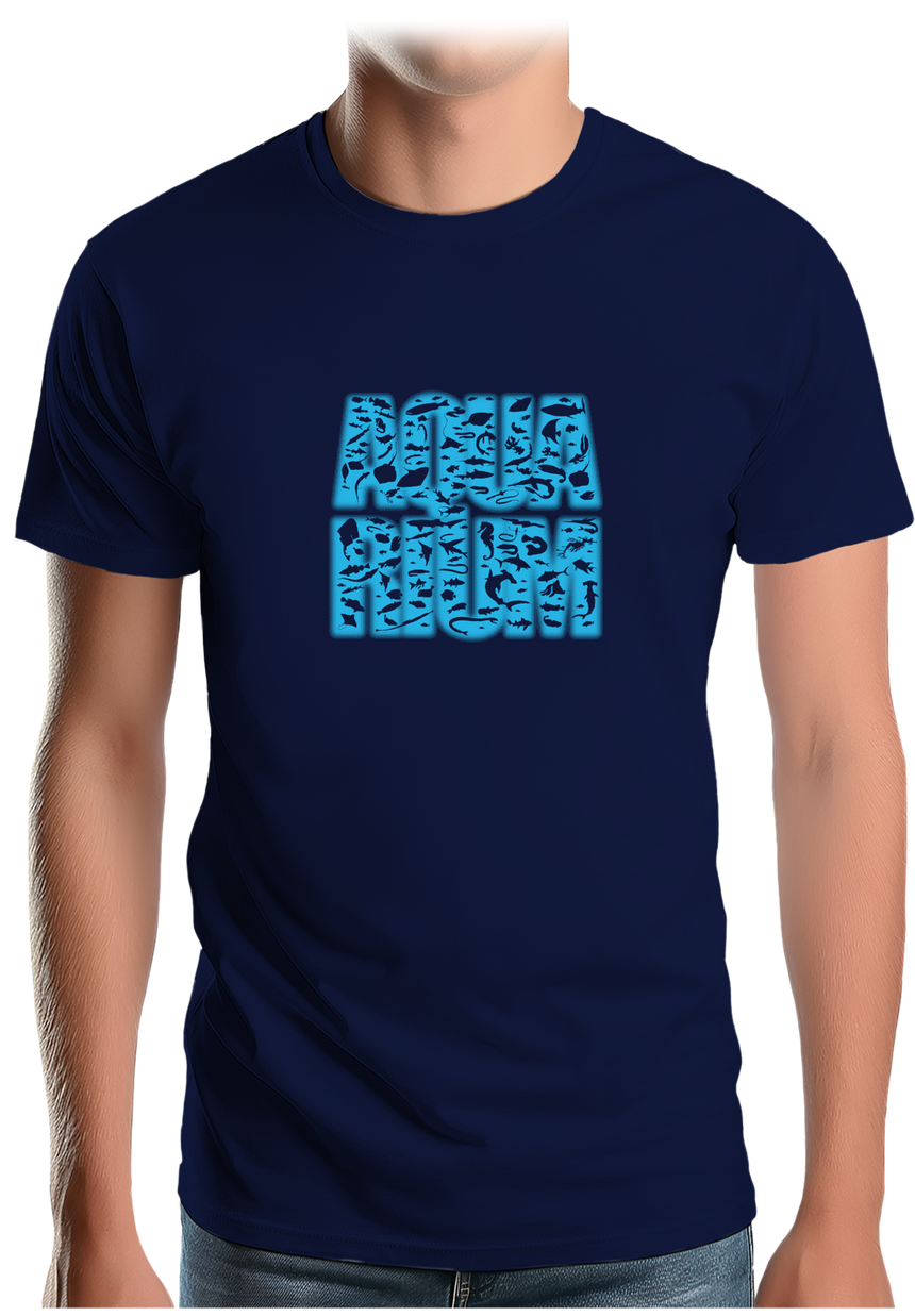 T-Shirt Homme Aquarium Multi Poisson