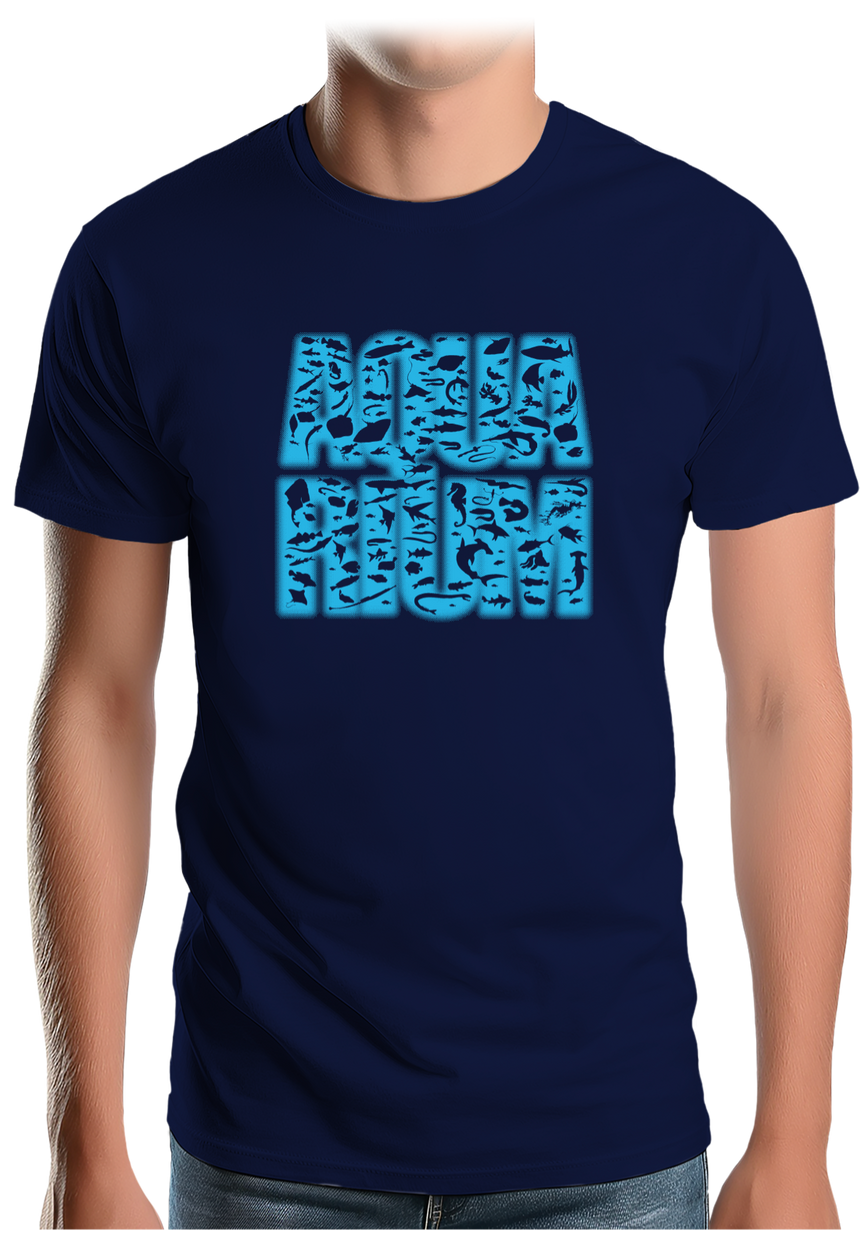 T-Shirt Homme Aquarium avec des poissons