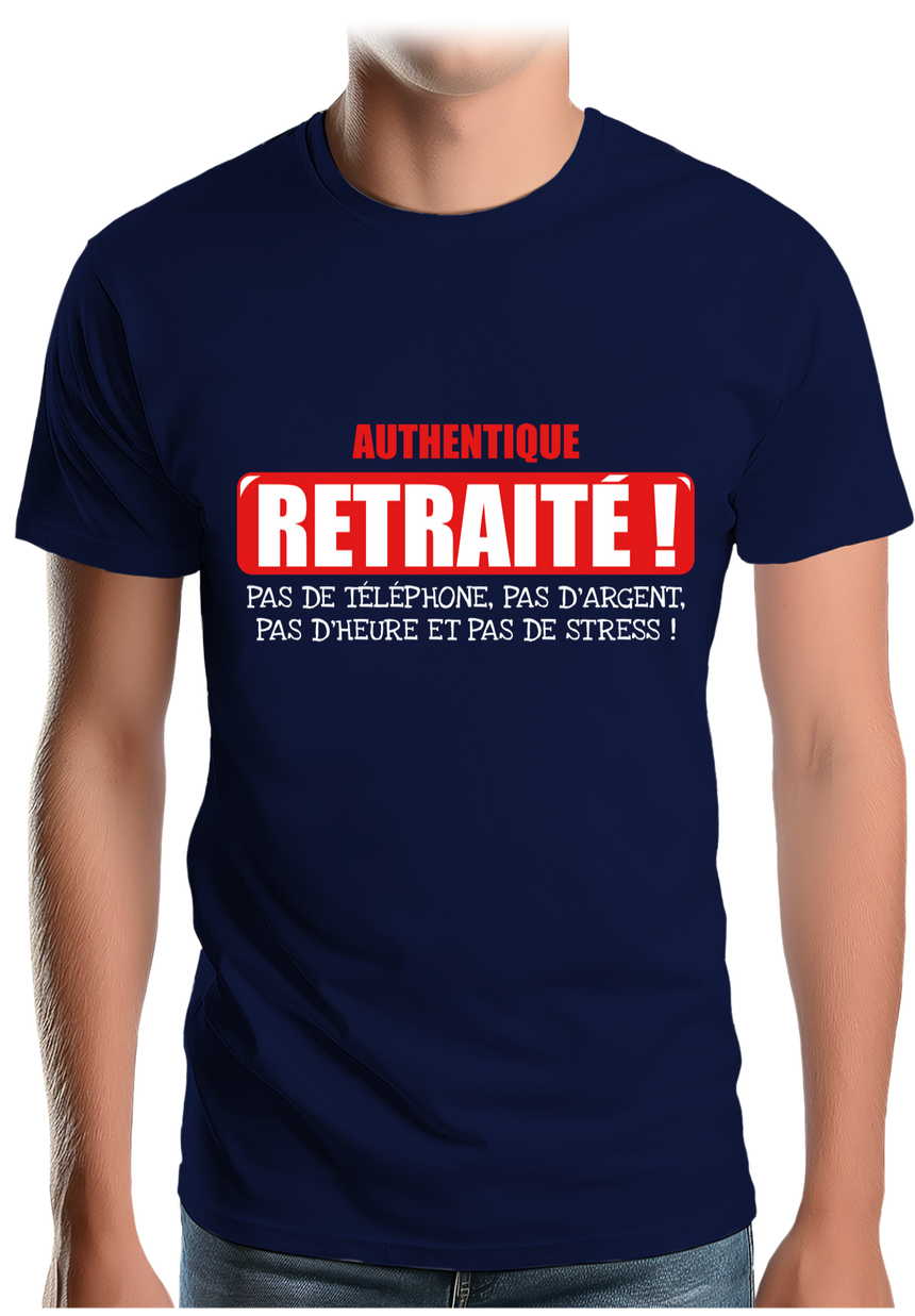 T-Shirt Homme Authentique retraité