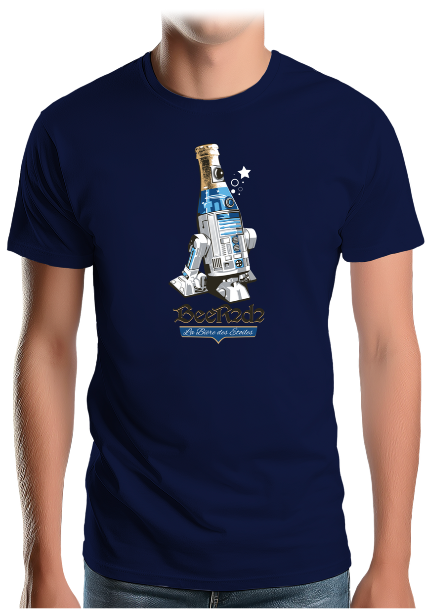 T-Shirt Homme Beer2d2 la bière des étoiles