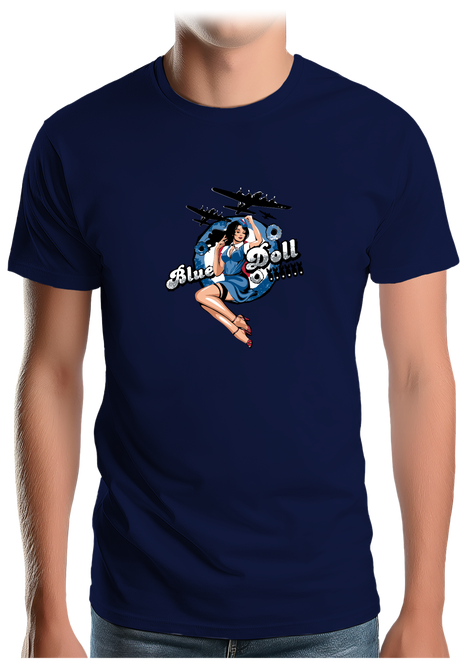 T-Shirt Homme Pin Up Avec Avion