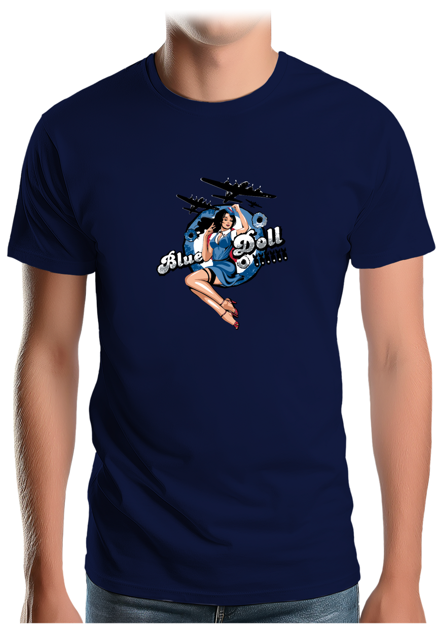 T-Shirt Homme Pin Up Avec Avion