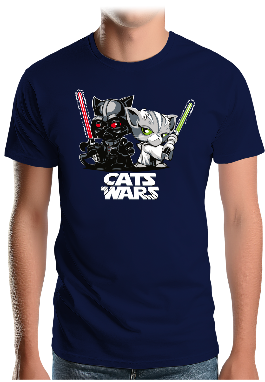 T-Shirt Homme Le coté obscur des chats