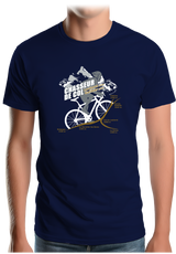 T-Shirt Homme Vélo Chasseur de Col Lautaret Galibier