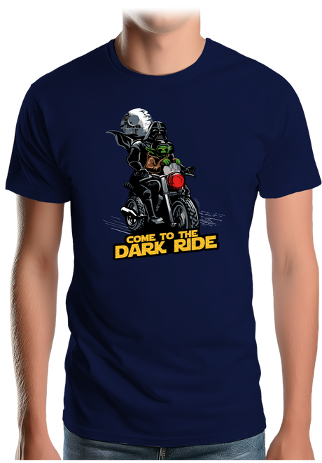T-Shirt Homme Come to the dark ride en moto