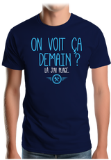 T-Shirt Homme On voit ça demain ? Là j'ai plage