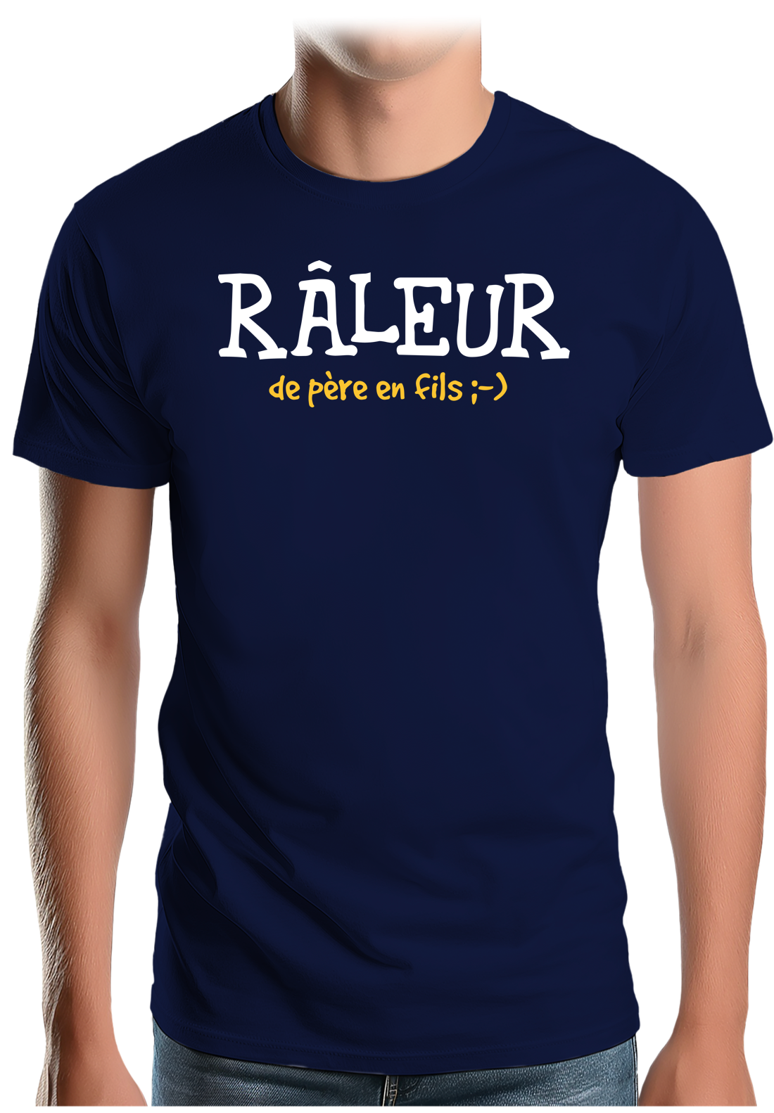 T-Shirt Homme Râleur de père en fils