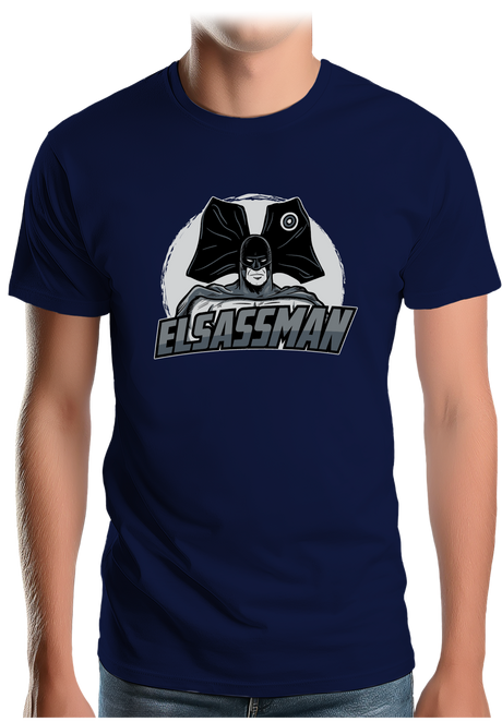 T-Shirt Homme Elsassman, le super héros Alsacien