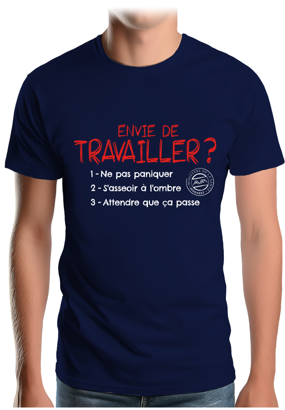 T-Shirt Homme Pas envie de travailler