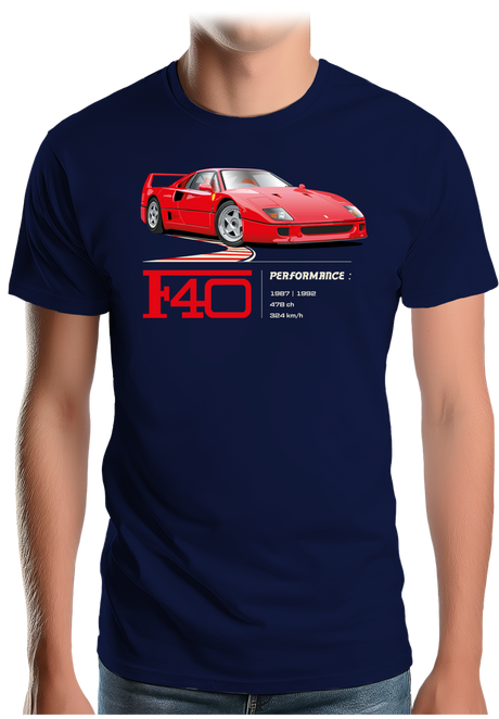 T-Shirt Homme F40 le V8 iconique