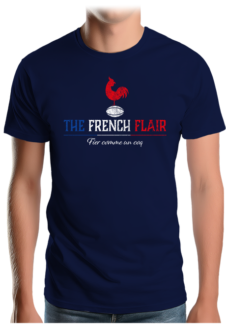 T-Shirt Homme Le rugby français c'est le french flair