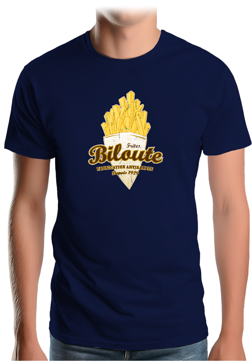 T-Shirt Homme Cornet de frites biloute