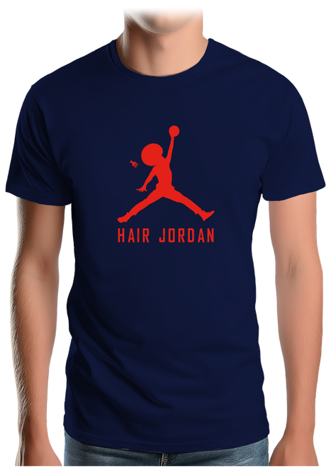 T-Shirt Homme Hair Jordan fait du basket