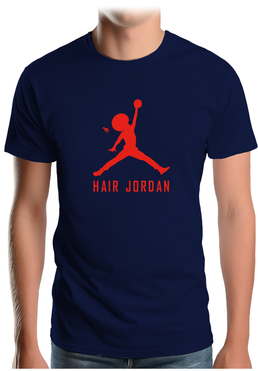 T-Shirt Homme Hair Jordan fait du basket