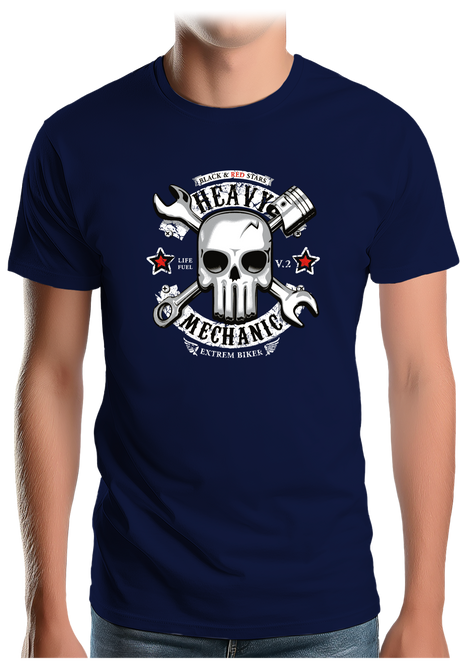 T-Shirt Homme Heavy Mechanic Moto
