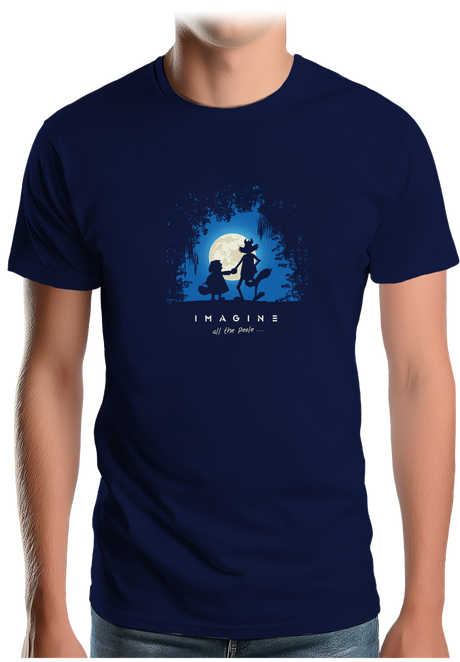 T-Shirt Homme Conte loup et chaperon rouge